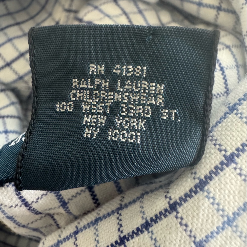 Ralph Lauren Tattersall Cotton Poplin Shirt-2T - Picture 7 of 9